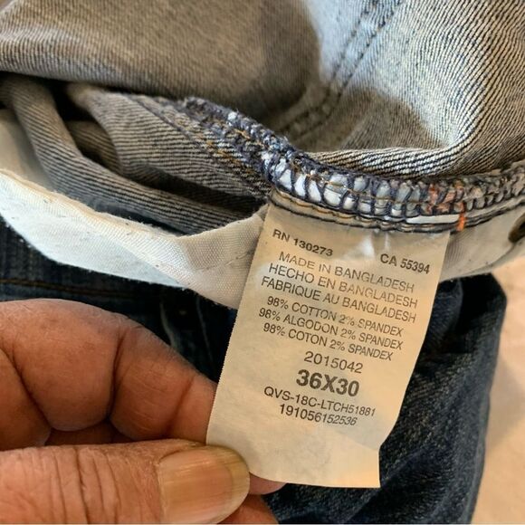 Mens Lee Extreme Motion Jeans Straight Leg Stretch Waist 36x32 Excellent - Picture 3 of 5